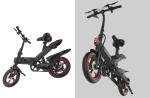 Elegant And Compact Foldable Electric Bike , Collapsible Power Assisted Bicycle
