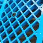 100% Virgin Material Hygienic Plastic Pallet 1100*1100mm Heavy Duty Steel