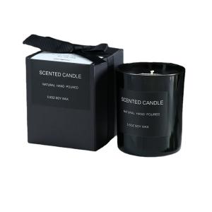 Wholesale Custom Logo Glass Candle Jars Package with Ribbon Luxury Paperboard Candle Box Packaging from china suppliers