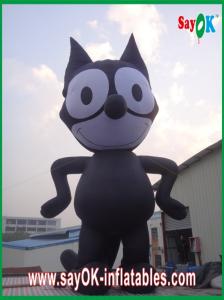 Wholesale Inflatable Black Cat / Strong Oxford Cloth Inflatable Animal Cartoon Height 8m from china suppliers