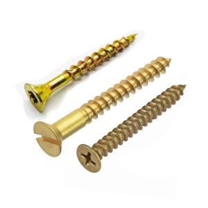 Wholesale Brass Wood Screw Brass Slotted Head Wood Screw Brass Torx Flat Head Wood Screws from china suppliers
