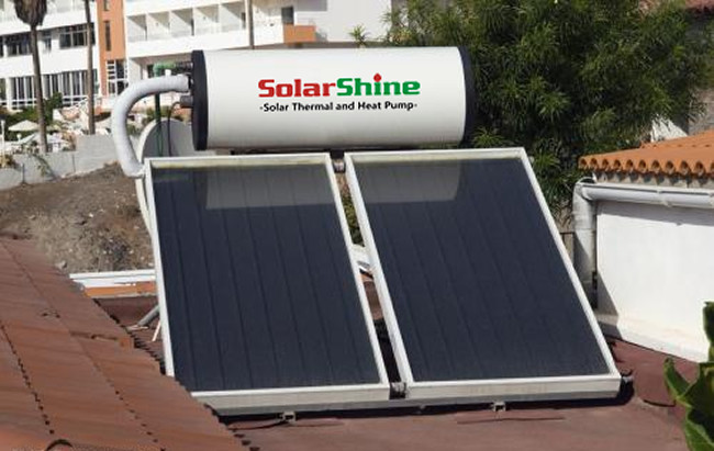 flat plate compact solar water heater 3