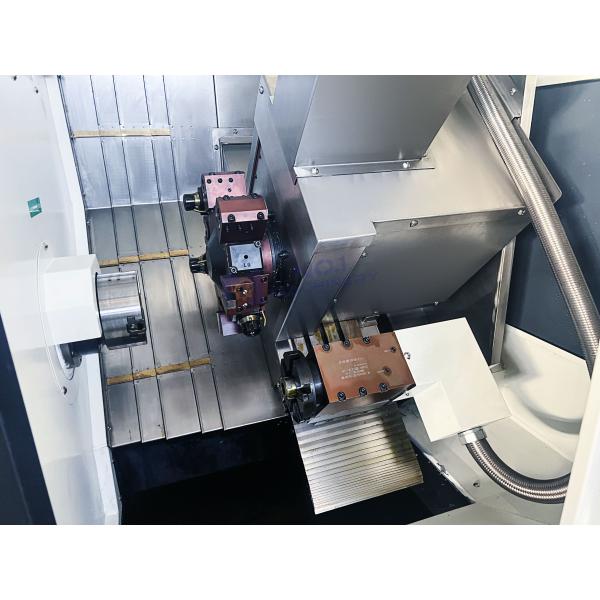 Mini Slant Bed CNC Lathe TCK40 GSK Control Turning Center For Metal Parts Processing