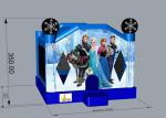 Professional Frozen 5 In 1 Bounce House Frozen Blow Up Castle With Reiforcestrip