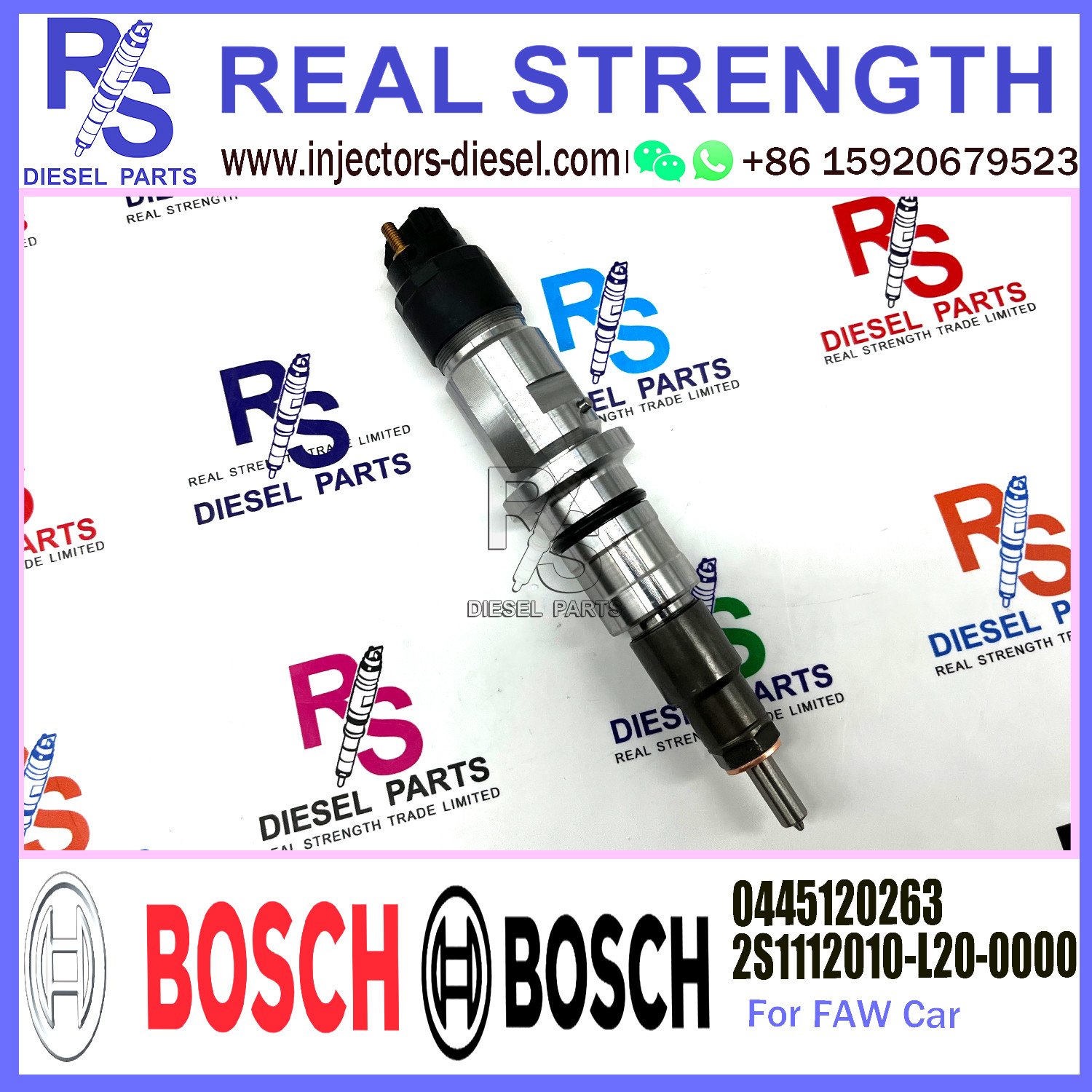 0445120263 2S1112010-L20-0000 Common Rail Injector Assembly For FAW XICHAI F5