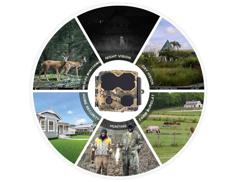 12mp IPX6 Waterproof Wildlife Camera CMOS Wireless Hunting Trail Cameras
