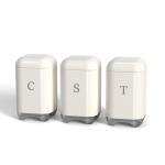Storage Solution Crown Series Metal Bread Bin Set Tea Can Coffee Can Kitchen