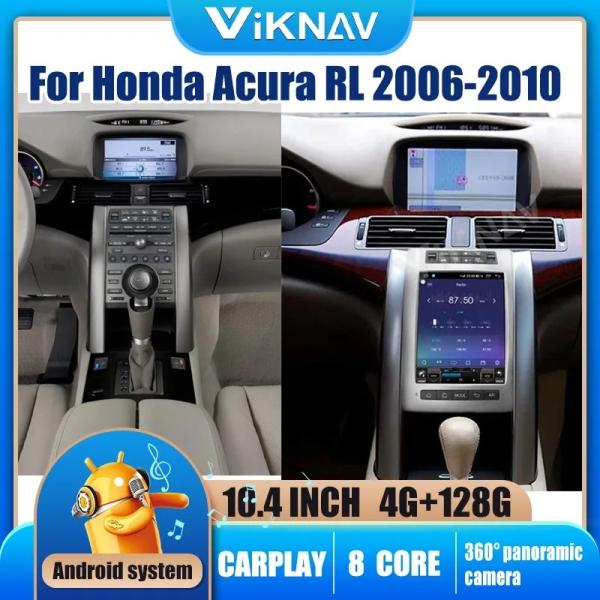 10.4Inch 8 Core Stereo For 2006-2010 Acura RL Android GPS Navigation Multimedia
