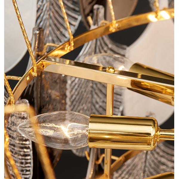 ODM Modern Electrophoresis Gold Glass Pendant Light