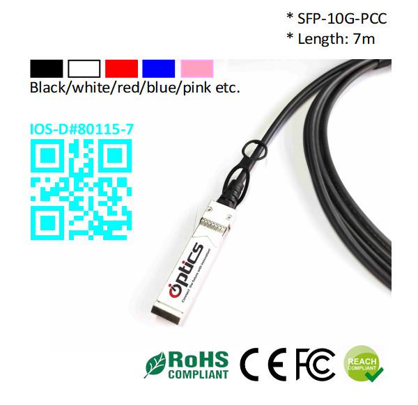 SFP-10G-DAC7M 10G SFP+ to SFP+ DAC(Direct Attach Cable) Cables (Passive) 7M 10G