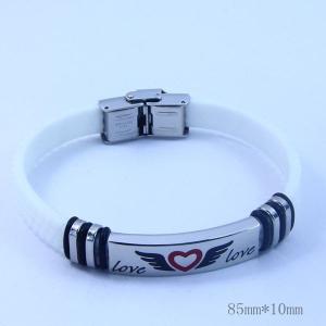Wholesale Factory Direct Stainless Steel High Quality Silicone Bracelet Bangle LBI125-1 from china suppliers