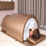 Far Infrared Heat Slimming Curve Sauna Dome Pine Wooden Frame With Tourmaline