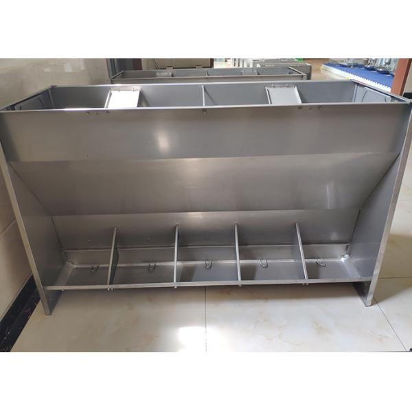 Hog Farm Fatten Weaner Automatic Feeder Trough SS304 Adjustable feed level