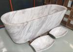 Polished Treatment Luxury Natural Stone Bathtub Marble Material Freestanding