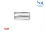 Zinc Alloy Metal Slide Buckle Nickle Color 25mm Inner Size For Bag RustProof