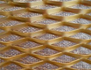 Wholesale Gold Color Lightweight Expanded Metal Wire Mesh from china suppliers