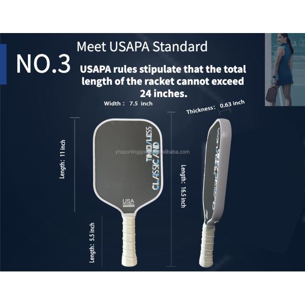 Custom Thermoforming Pickleball Paddle 16mm Thickness with USAPA Standard Certificate