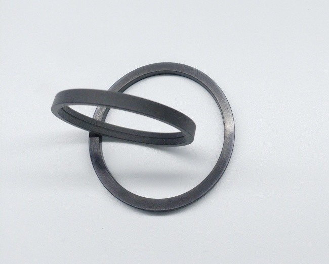 Grey PTFE Carbon Fiber Rotary Shaft Oil Seals Rod Ring High Speed OR Type