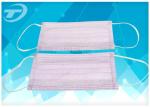 9.5x17.5cm Non Woven Disposable Face Mask / Wearing Surgical Mask With Earloop