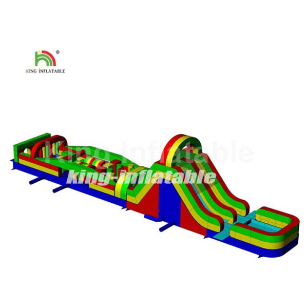 Water - Proof Three Part Inflatable Sports Games / Blow Up Combo Obstacle Course