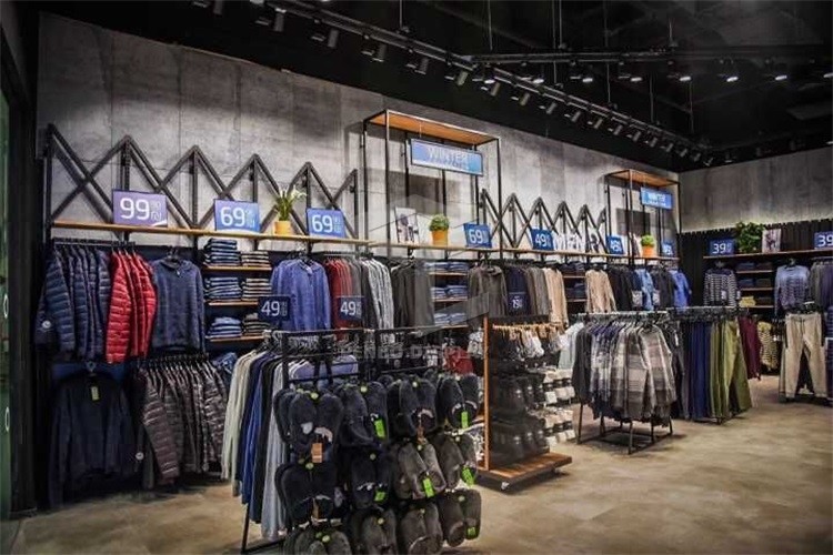 Boutique Men Garments Shop Display Furniture Power Saving Electroplate
