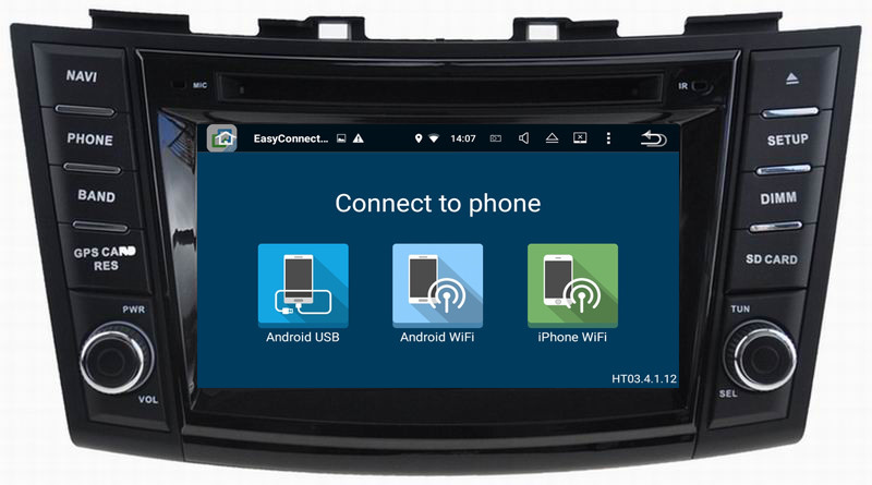 Ouchuangbo car dvd stereo android 7.1 for Suzuki swift with GPS navigation Bluetooth music steering wheel control