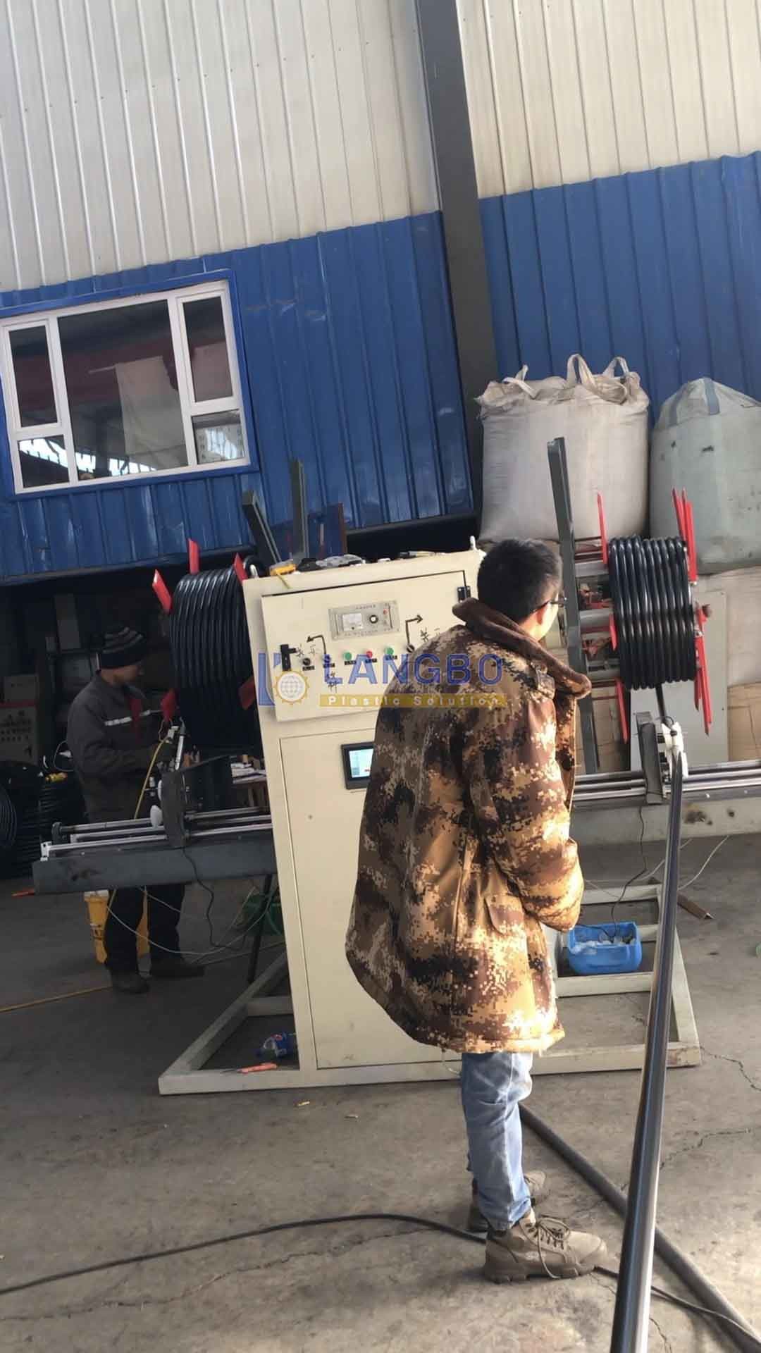 PE Pipe Coiler with Tube Making Machine Pipe Extruder