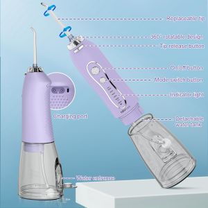Portable USB Power Electric Water Flosser Strong Water Pressure Dental Cleaner