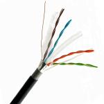 CAT6 FTP Outdoor PE+PVC 0.560+0.005mm Pure Copper Solid Lan Cable