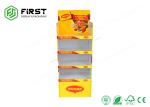 350g CCNB Cardboard Floor Displays Retail Promotion Corrugated Paper Floor