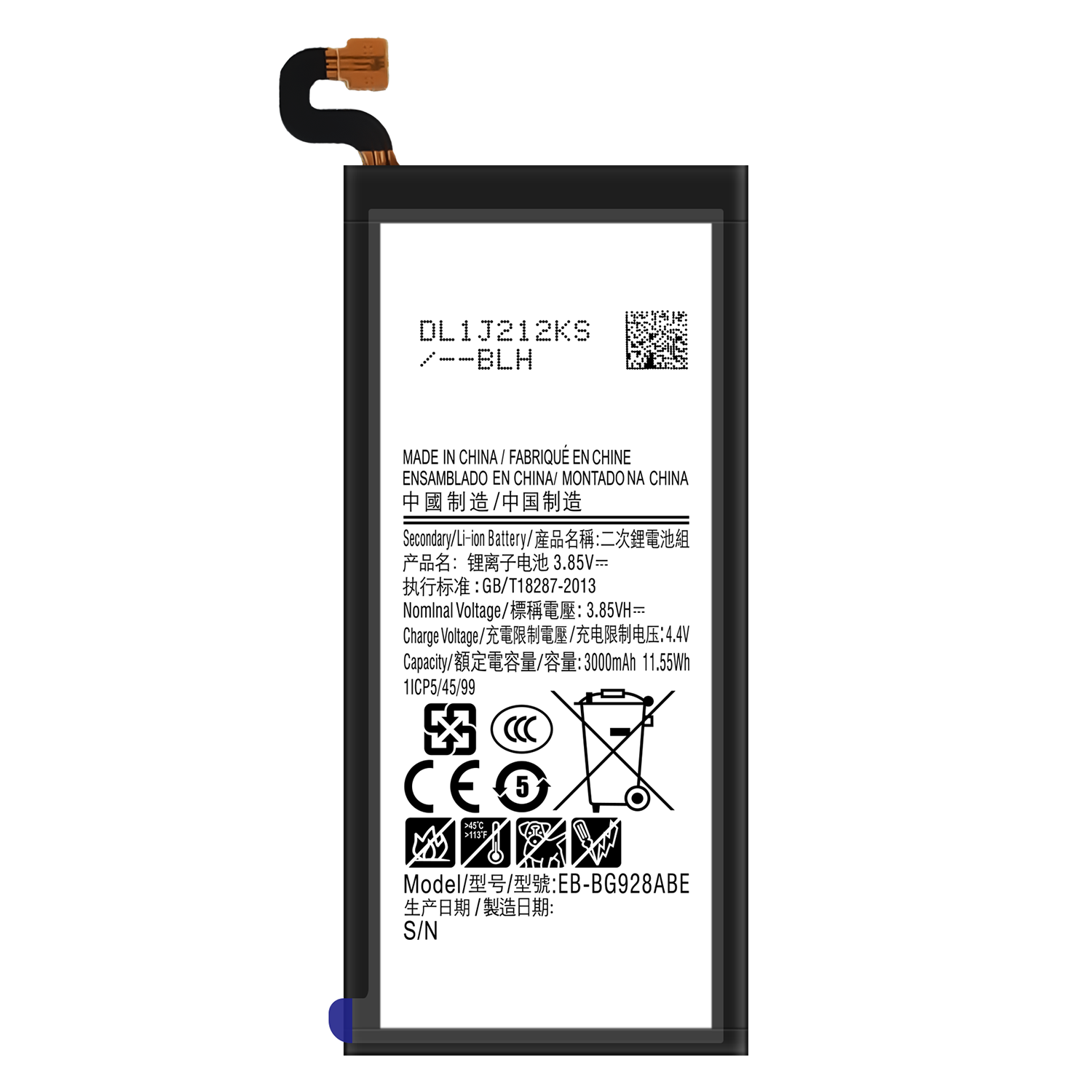 3000mAh EB-BG928ABE Digital Battery Replacement for Samsung S6 Edge Plus SM-G928 G928A