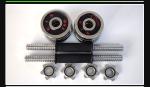 10-60kg fitness chrome adjustable dumbbell barbell with 4 spinlock