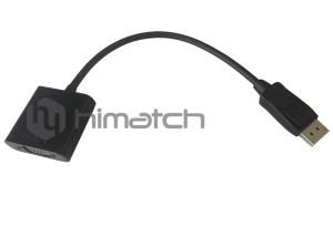 Wholesale High Definition Displayport 1.2 To VGA Cable Male To Female 1080P DP Video Cable from china suppliers