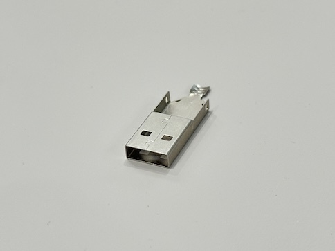 USB 2.0 AM Three-Piece Rear Shell Connector | Pin Wire Cable Electrical Terminal Plated Housing for PCB Customization