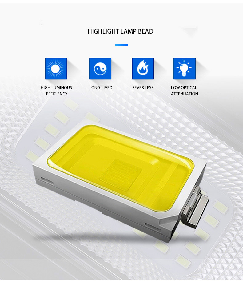 160W Integrated LED Solar Street Light Design 8 Heads Bison Type 717x357x50mm