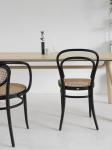 Round Back Vienna Café Ash Wishbone Chair 86cm Height Modern Furniture