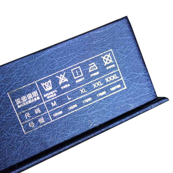 3 Layers OEM Blue Cardboard Paper Gift Box Foil Stamping For Packaging