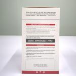 EUA Authorized KN95 Face Mask 5 Layer GB2626 Protection Level Single Pack