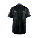 Custom Logo Print Black Motorcycle Top for S-XL Casual and Breathable Team