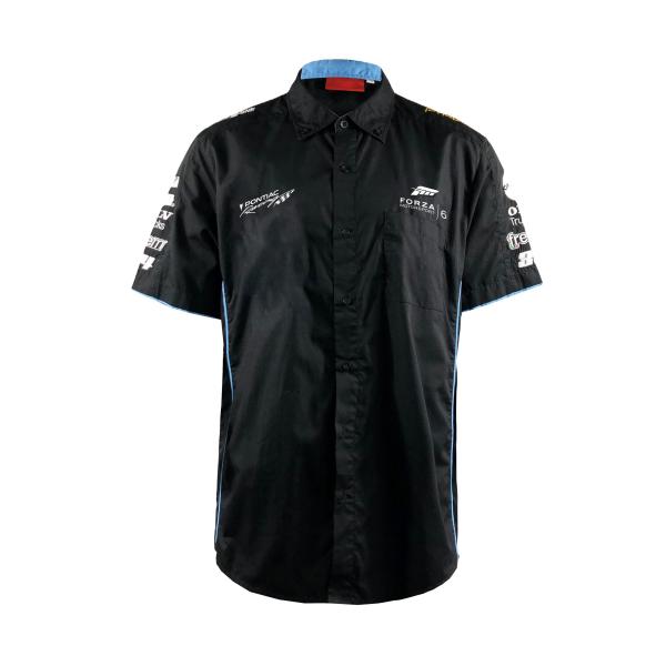 Custom Logo Print Black Motorcycle Top for S-XL Casual and Breathable Team