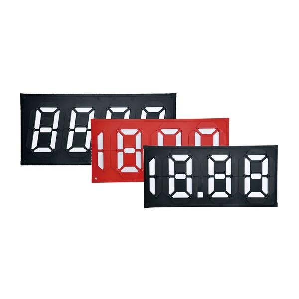 10 Inch White Translucent Gas Station Gas Price Sign Magnetic Flip Digital Price
