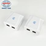 Double Port FTP Surface Mount Box CAT6 3U Gold Plating