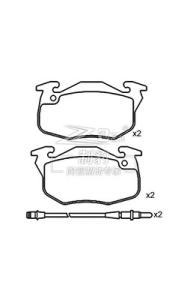 Wholesale Toyota Replacement Ceramic Brake Pads - Set of 4 Compatible with N Braking System Vehicles from china suppliers