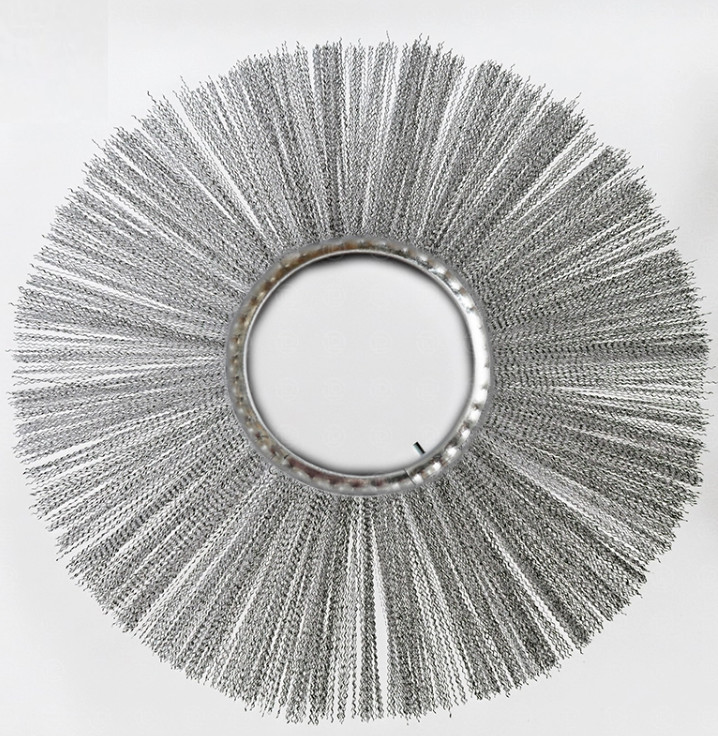 1.5mm Thickness Steelwire Convoluted Microfiber Sweeper Roller Brush