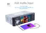 FCC 4 Inch Touch Screen Radio Black Radio Bluetooth Single Din Car Stereo