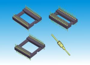 Wholesale Gold Marchined DIP IC Socket 1.778mm Insulation Resistance Height 2.8mm from china suppliers