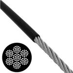 6*24+7FC Galvanized Steel Wire Rope for Fishing
