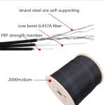 Kfrp Strength FTTH Fiber Optic Drop Cable LSZH Jacket