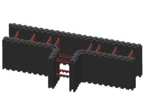 Wholesale Black Insulated Concrete Forms Straight Board 90 Corner T Shape Icfs Wall Build Blocks from china suppliers