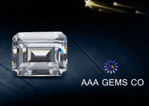 Wholesale Emerald Cut Diamond Moissanite White Lab Created Moissanite 8mm x 10mm from china suppliers